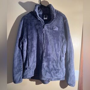 Women’s The North Face Purplish Blue Fleece Zip Up Jacket Size XL